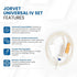 Set Set 72" JorVet Universal IV | Veterinary-Grade Infusion with Soft Tubing, Luer Connector, Roller Clamp