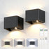 JKHTBDM 2 Pack Motion Sensor Wall Light with Remote Control 3 Colors Wireless