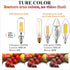 LiteHistory Dimmable LED Bulb, 6W Equal Warm White 2700K, T6 T25 E12 Candelabra Bulb, 600LM, 6 Pack for Chandeliers