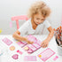 L1rabe Preppy Sticky Note Set, 550 Sheets Y2K Smile Face Self-Stick Notes Pads, Back to School Pink Sticky Notes for