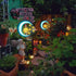 Solar Outdoor Garden Lights, Waterproof Crackle Glass Globe LED Landscape Lighting for Pathway and Yard