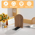 ZJRDYYK Wood Book Ends, Non Skid Desk Book Stands, Decorative Books Holder Creative BookStopper Sturdy Desk BookEnds