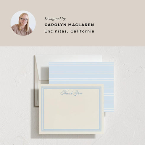 Set Minted Classic Start Stationery Cards, Blank Thank You Cards and Envelopes, Thank You Notes for Handwritten