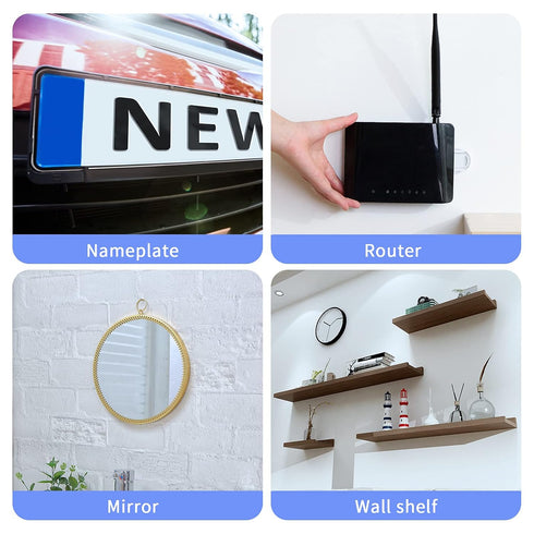 Kit,12PCS 2/Pan-Tilt/Outdoor 4 Blink Mounting Tape Adhesive Pads for Mini Secure Cameras & Organize Cables, No Drill