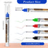 12 Prasacco Pcs Long Head Deep Hole Multi-Purpose Long Nib Marker Waterproof Deep Reach Construction Markers Quick Dry