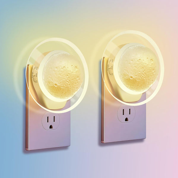 2 Packs Night Lights Plug into Wall - Motion Sensor Plug in