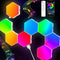 TISOFU Hexagon Lights (8 Pack) LED Wall Panels, RGB Gaming Lights with