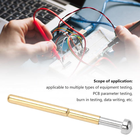 Spring Test Probes, 100Pcs P156-D High Accuracy Round Pogo Pins for PCB Board Testing Contact