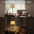 ERLUQYU Bulb, 10000mAh Cordless Table Lamp for Living Room, Gold Glam Table Lamp with Tapered Fabric Shade, Classic