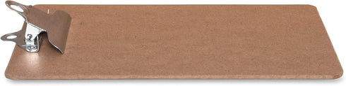 Business Source Clipboard with Standard Metal Clip, 6"x9", Brown, 16506