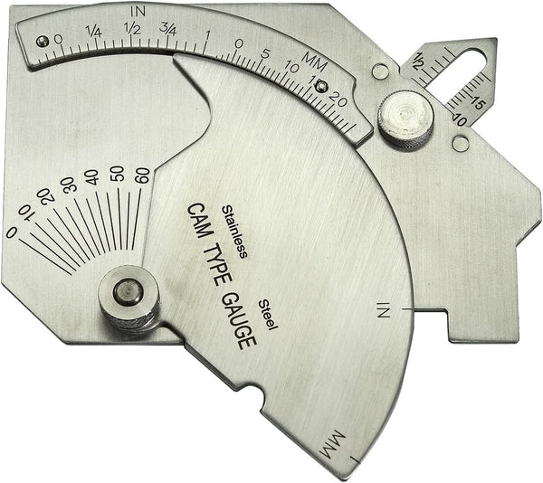 RIVERWELD Bridge Cam Gage Test Ulnar Welding Inspection Gauge, Checks Depth of Undercut and Pitting