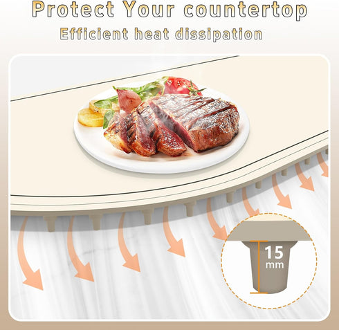 Large,(24x16), WOKALON Warming Mat for Food Extra Food Warmers for Parties Buffet and Home Daily Use,Roll Up Food