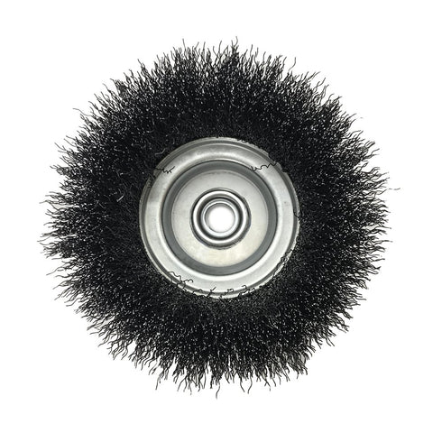 Mercer Industries 188040 - 6" x 5/8"-11 Crimped Cup Brush, .014 Carbon Steel Wire