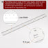 Film Flexible Ruler: 40cm 0.1mm Scale with R Angle & Width Lines, PET Plastic Calibration Tool