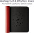 WAYBER Leather Desk Pad Protector, Waterproof Mouse Pad, PU Desk Mat for Office/Home/Work/Cubicle (Black/Red)