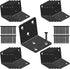 Aufuga Black Stainless Steel Shelf Bracket,Joint Right Angle Bracket,L Shape Heavy Duty Metal