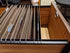 PVC Hanging File Rail for 1/2 Drawer Sides, 2 Feet Long, Black (Sold in Pairs)