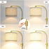 Dimmable 1200 Bulb Nintiue Upgraded Modern Arc Tall Standing Floor Lamp with Linen Shade, Lumens LED Included
