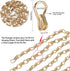 2PCS (2m/78.74in) Watris Veiyi Decorative Chain, Hanging Gold Chain, DIY Chandelier Decor Chain, Metal Chain for Home