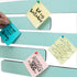 Felt Pin Board Bar Strips Bulletin Board for Bedrooms Offices Home Wall Decoration, Notice Board Self Adhesive Cork Board with 35 Push Pins for Paste Notes, Photos, Schedules (Light Blue) by Arlasuo
