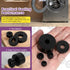 Swpeet 50Pcs Round Rubber Spacer Assortment Kit, 5/6/8/10mm Anti Vibration Black Washers for Home, Car