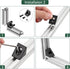 JiGiU 10PCS Triangle Angle Sharp Corner Bracket, Black Connector for 6mm Slot Aluminum Extrusion Profile