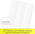 HERKKA Extra Capacity Hanging File Folders, 30 Pack, Reinforced Letter Size with Heavy Duty 2 Inch Expansion