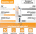 G9 Bulb 2W (20Watt Dimmable 120V 200LM 2700K White,T4 G9 Bulb 360 10Pack LED Frosted Equivalent), Not Soft Warm