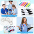 Fulmoon 150 Pcs Nurse Pen Set: 30 Retractable Nursing Badge Reels, 30 Ballpoint Pens, 30 Mini Highlighters, 30