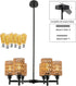 24.8" 6-Light Dimmable Rustic Retro Ceiling Light Ceiling Mount Lamp, Chandeliers, for The Living Room, Dining Room