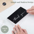 Pack 20 4x6 Inches Bulk of Thank You Cards with Envelopes & Stickers, Black Thank You Cards - Suitable for Business