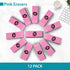 Noverbee Pink Erasers, 12 Pack for Pencils, Bulk Erasers for Kids, School Supplies, Art, and Office Use