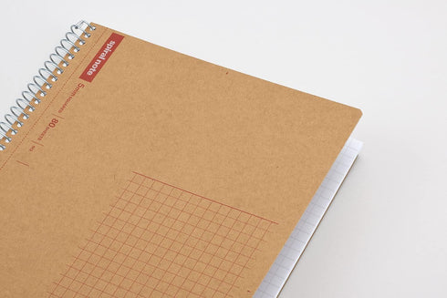 Maruman SPIRAL NOTE BASIC, 8.98 x 11.69 inches (A4), 80 Sheets, 5mm Dot Grid, White