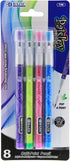 BAZIC Multi Point Pencil Paisley with Latex Free Eraser, Non-Sharpening Multipoint Pencils Smooth Write
