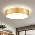 YURNYQ Dimmable Gold LED Flush Mount Ceiling Lights, Modern 5CCT 2700K-6000K Close