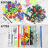 EOOUT 32pcs Poly Zip Envelope, Reusable Envelopes, Pencil Case Bulk, Bill Bag, 9'' x 4.7'', A6 Size, 10 Colors