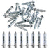 Glarks 30Pcs Heavy Duty Zinc Plated Steel Molly Bolt Hollow Drive Wall Anchor Screws Set - 4x32MM for Drywall, Plaster,