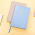 CAGIE Lined Journal Notebook for Women and Girls, 256 Pages Leather Journals for Writing, Cute Diary with Heart-Shaped, A5 Soft Cover Notebook for Work School, 5.9 x 8.3 Inches, Azurite Blue by CAGIE