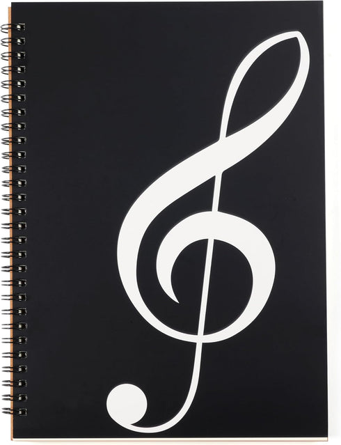 Blank Sheet Music Notebook, 160 Pages Composition Staff Paper with 10 Staves (Music Clef Notebook)