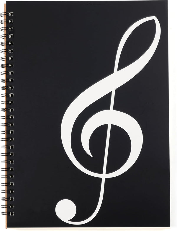 Blank Sheet Music Notebook, 160 Pages Composition Staff Paper with 10 Staves (Music Clef Notebook)