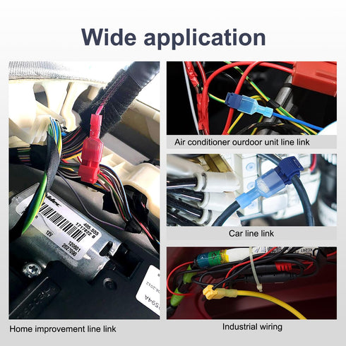 Chanzon 160 pcs Quick Splice T-Tap Wire Connector Kit - 22-10AWG - Self-Stripping PA Insulation (80 pairs)