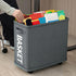 Generic Under Desk Storage Foldable Large Capacity Utility Cart with Wheels | Portable Storage Organizer Trolley |