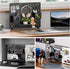 Clamp-on Desk Pegboard, Desk Accessories for Office Gaming Home, Magnetic Metal Peg Board with 10 Accessories, Desk