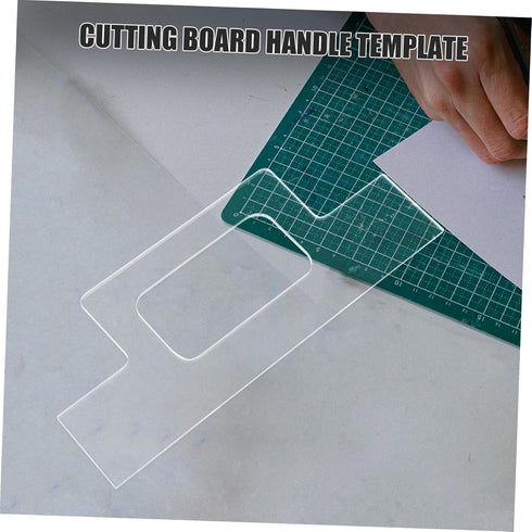 Acrylic Cutting Board Template with Finger Guards for Safe Kitchen Cutting
