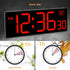 Countdown 5 Dimmer (10.2" Soobest Digital Wall Clock with Seconds for Gym, Remote Timer Large LED Display Red)