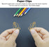 Jumbo Paper Clips - 100 Pcs Fancy Cute Large Plastic Covered Wire Clips for Home School Office