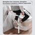 D-GROEE 24.4 Inch Foldable Toilet Grab Bar, Wall-Mounted Bathroom Safety Rail with Anti-Slip Design, Flip-Up Armrests