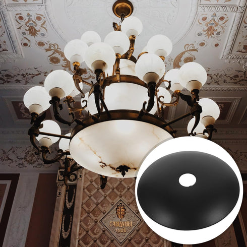 1.97 Inch Holibanna Chandelier Base Tray Ceiling Canopy Metal Pendant Light Fixture Plate Cover Diameter Moisture