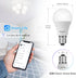 Bulbs, Bulb Dimmable, A19 E26 9W 800LM 2.4Ghz 2 Pack DiCUNO Smart Light Wi-Fi Bluetooth LED Lights, Multi Colors