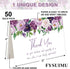 50 FYSUIMU Pcs Funeral Thank You Cards Bulk Boxed Floral Sympathy Blank Note Cards with Sticker Envelope Purple Flower